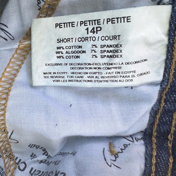 Gloria Vanderbilt The Perfect Fit Denim Straight Leg Jeans | Size 14P - Picture 7 of 9